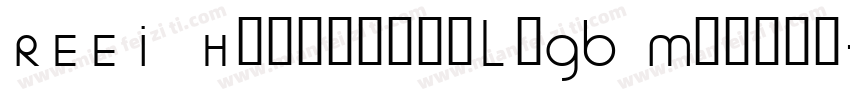 REEI HonghuangLiGB Medium字体转换